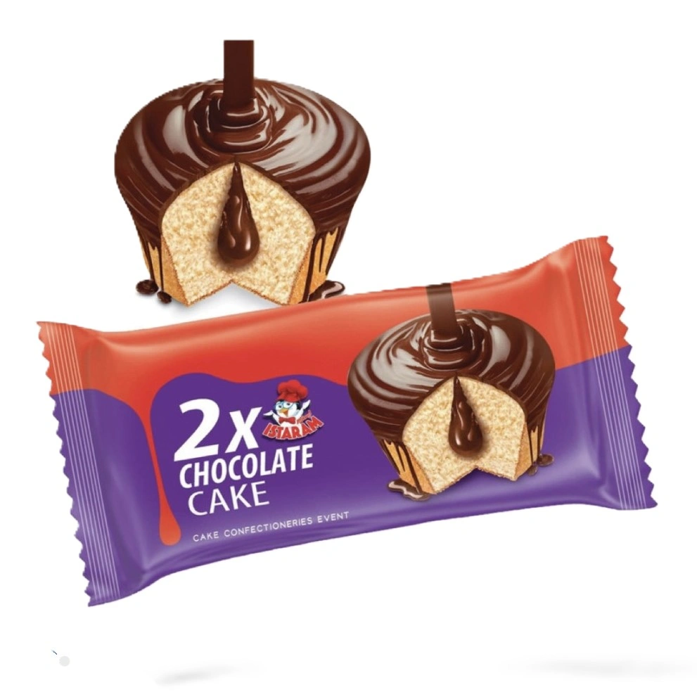 کیک روغنی با روکش کاکائو و شکلات رنگی ایسترم