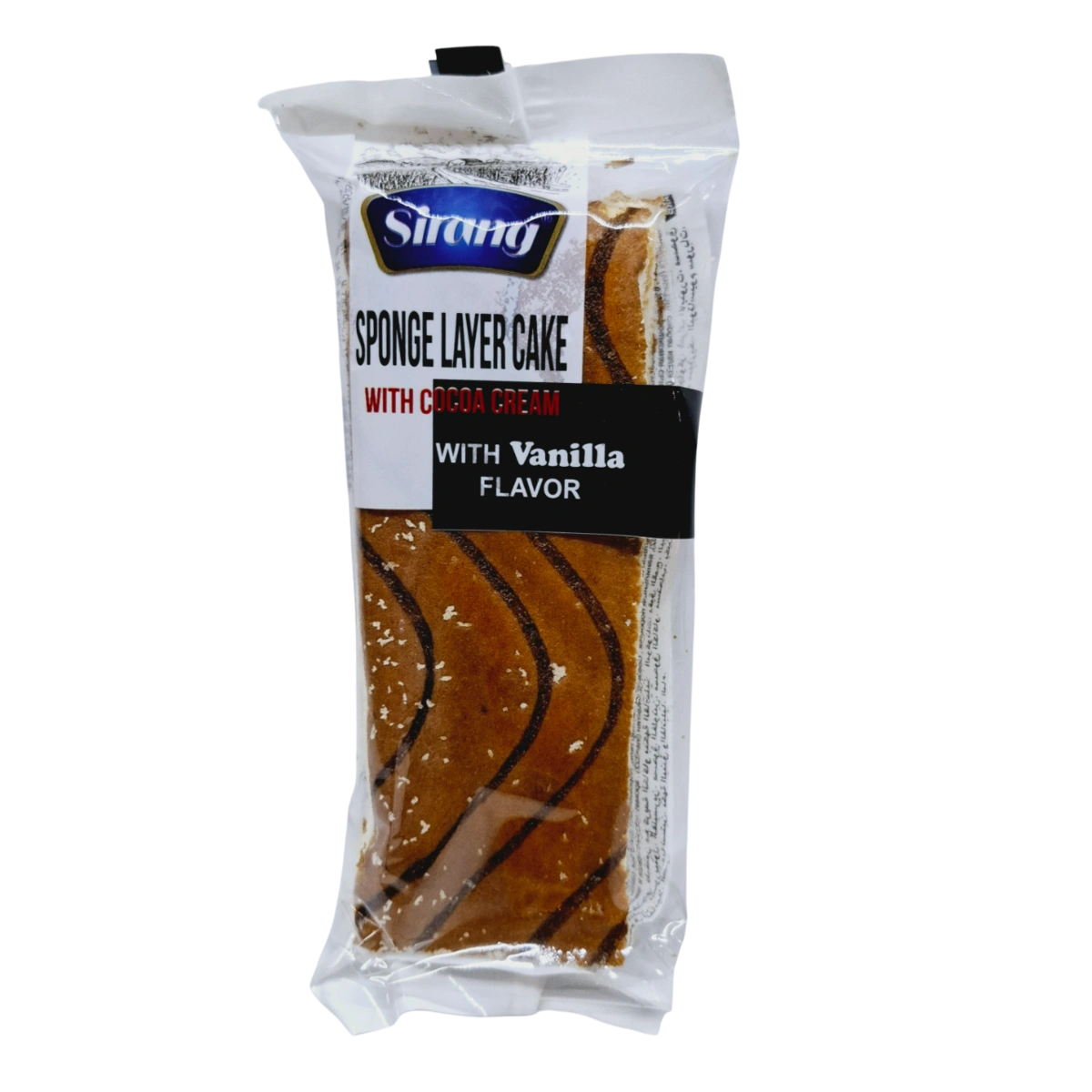 کیک اسفنجی دولایه با کرم کاکائو سلفونی سیرنگ