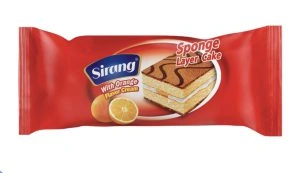 کیک دولایه اسفنجی باکرم پرتقال سیرنگ