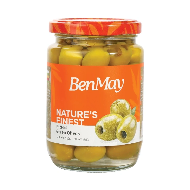 زیتون سبز بی هسته 360گرم بن می