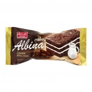 کیک سه لایه کاکائو با کرم شیری آلبینا