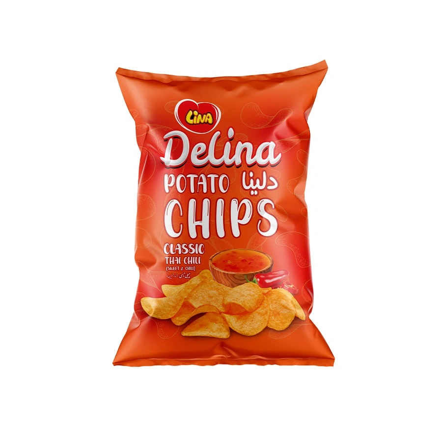 چیپس با طعم چیلی تای 57گرم دلینا