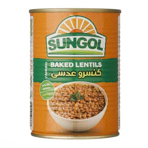 کنسرو عدسی 380گرم سان گل