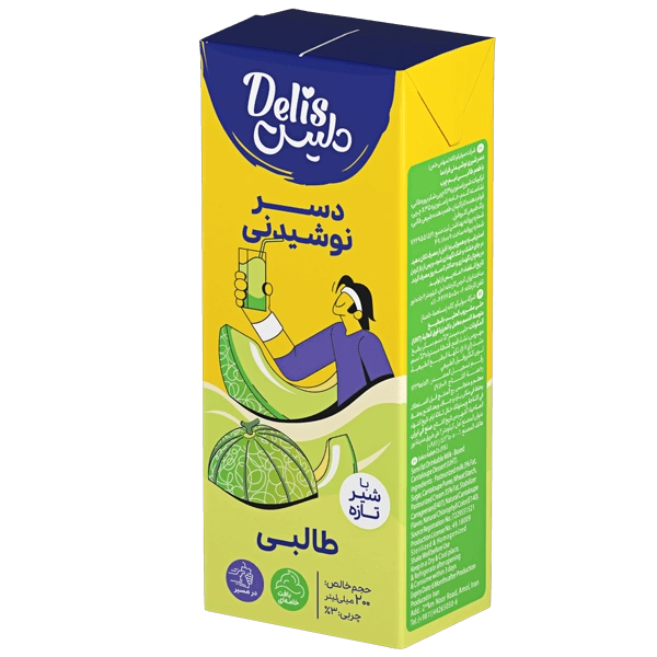 دسر نوشیدنی طالبی 200میل دلیس