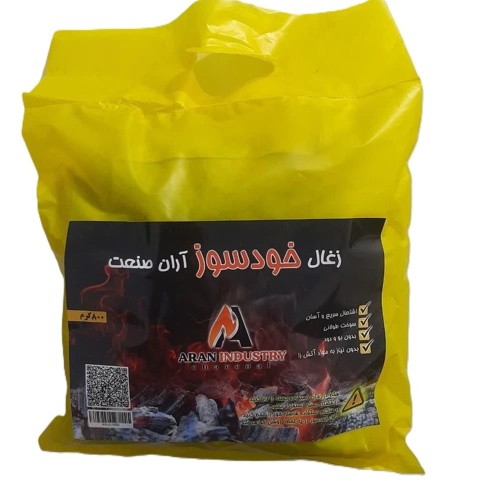 زغال خودسوز 800گرم آران صنعت