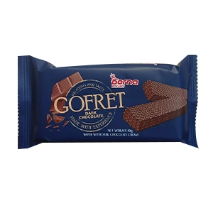 ویفر با کرم کاکائویی شکلات تلخ کوفرت درنا