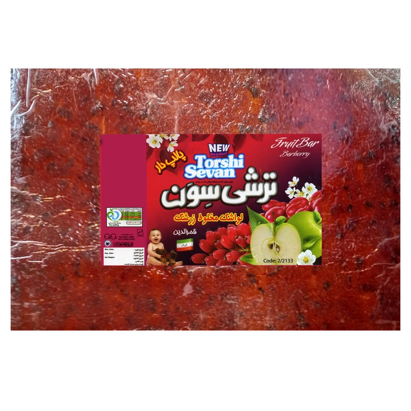 لواشک سیب و زرشک پالپ دار  ترشی سون