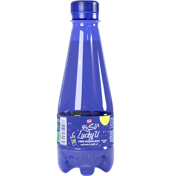 آب گازدار لیمویی 250میل لاکی یو کاله