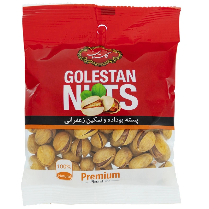 پسته نمکی زعفرانی 60گرم گلستان