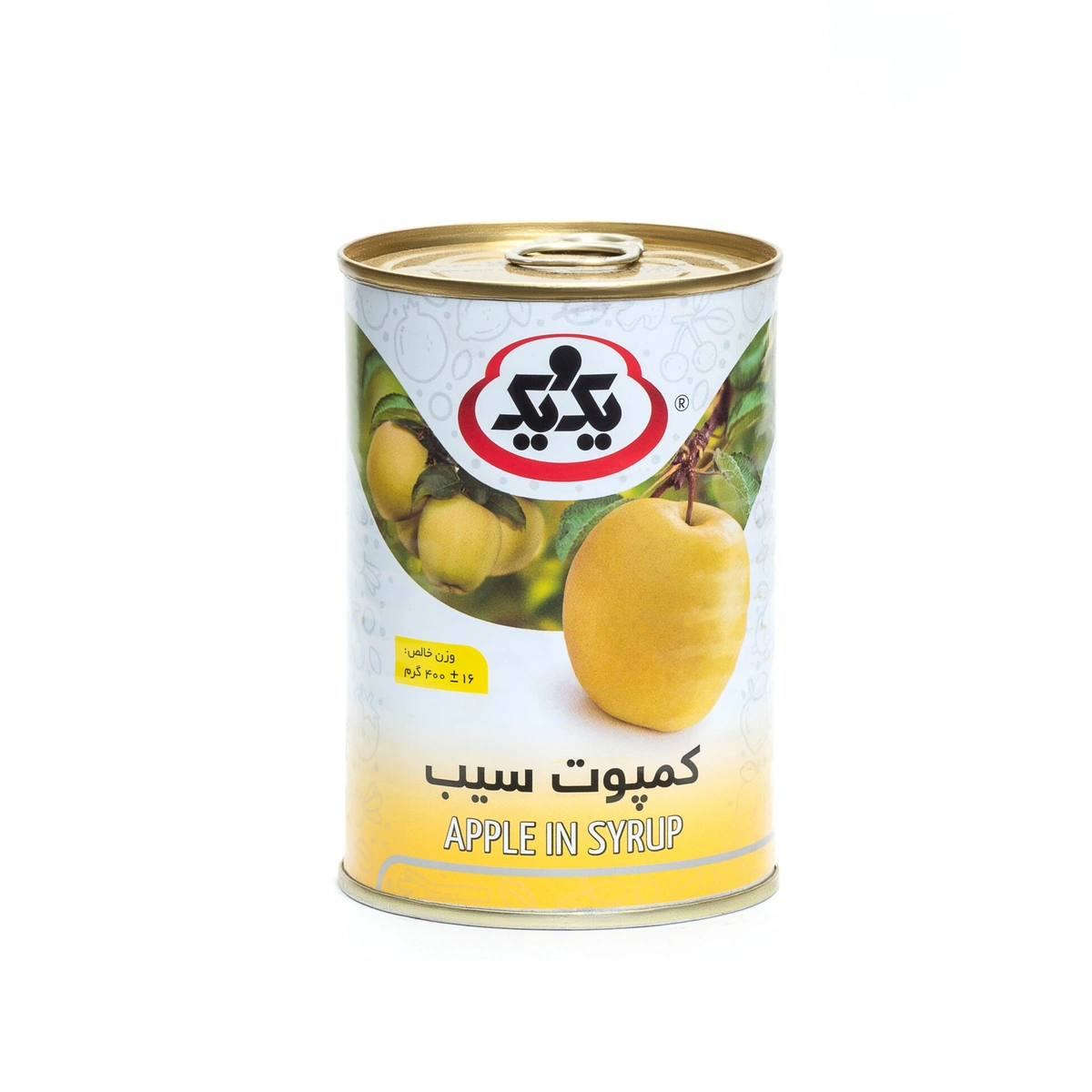 کمپوت سیب 400گ یک و یک