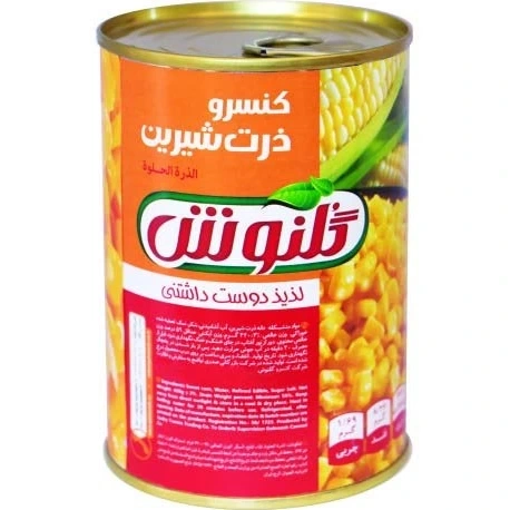 کنسرو ذرت شیرین 380گرم گلنوش