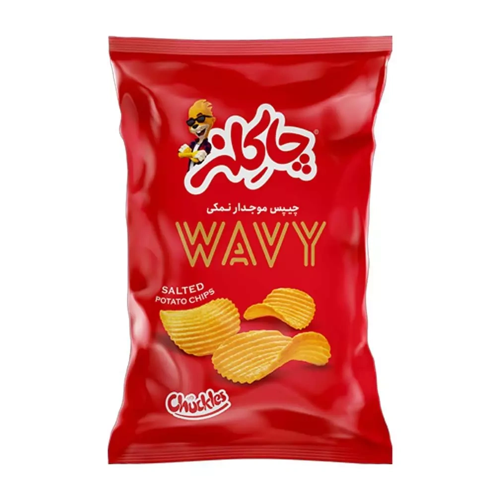 چیپس موجدار نمکی چاکلز