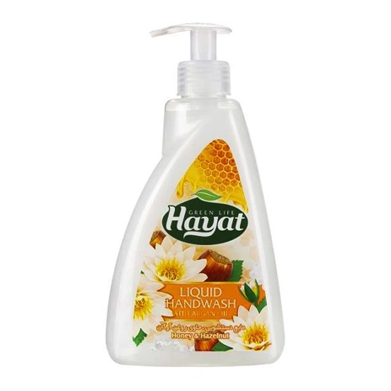 مایع دستشویی صدفی عسل و آرگان 450گرم حیات