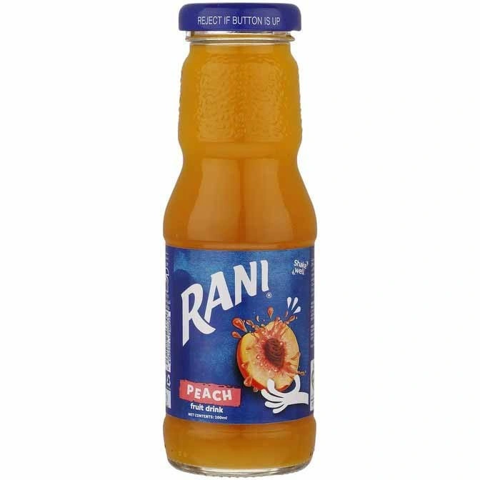 نوشیدنی هلو شیشه ای 200میل رانی