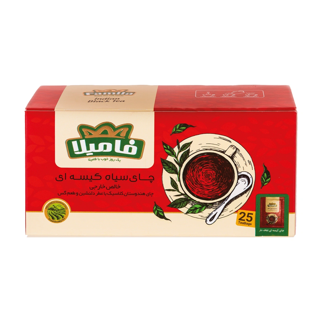 چای کیسه ای ساده 25ع فامیلا