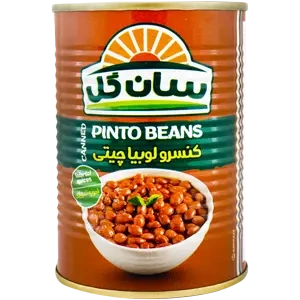 کنسرو لوبیا چیتی 420گرم سان گل