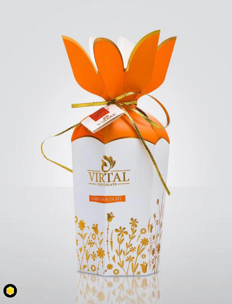 شکلات کادویی طرح گل انار آچاچی