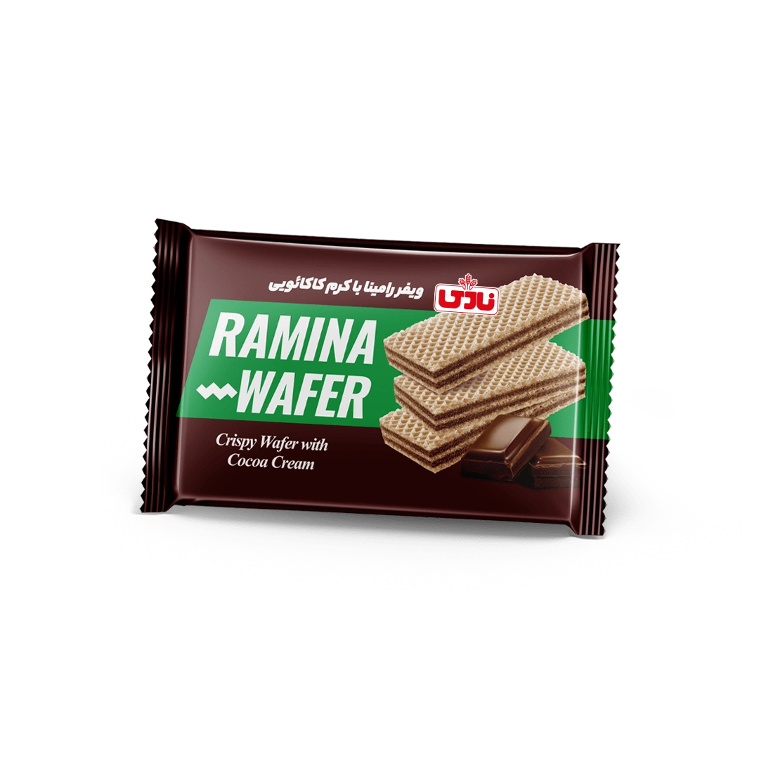 ویفر رامینا 45گرم با کرم کاکائویی نادی