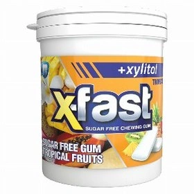 آدامس باطعم استوایی قوطی 50 گرم ایکس فست