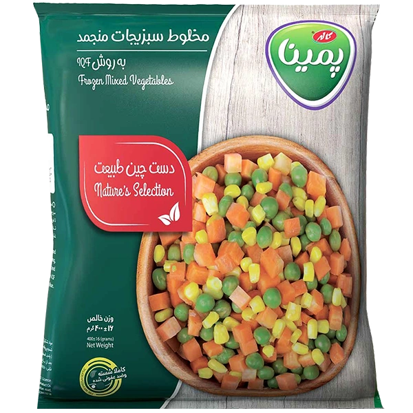 مخلوط سبزیجات 400گ پمینا.کاله