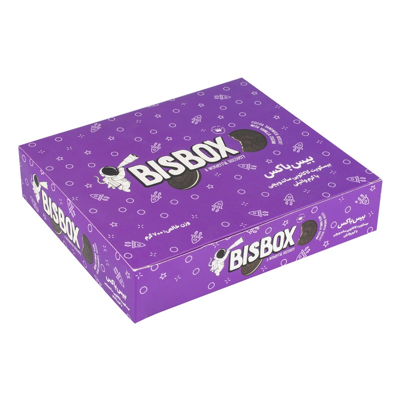 بیسکویت کاکائویی با کرم وانیلی 700گ  بیس باکس