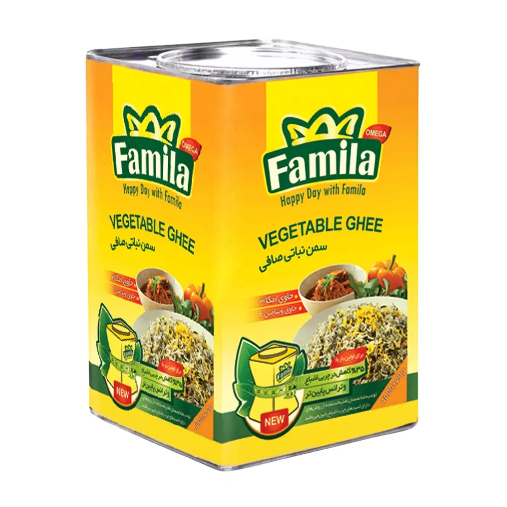 روغن 5کیلویی نیمه جامد حاوی ذرت فامیلا