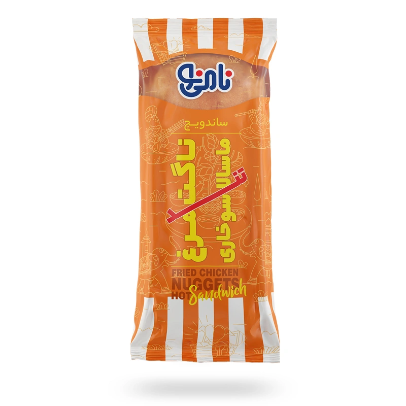ساندویچ ناگت مرغ ماسالا سوخاری نامی نو