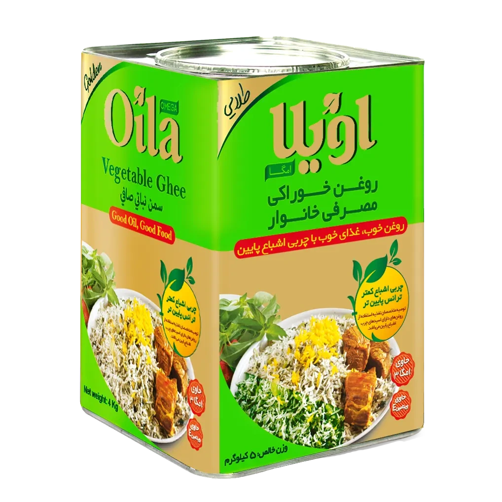 روغن 5کیلویی نیمه جامد حاوی ذرت اویلا
