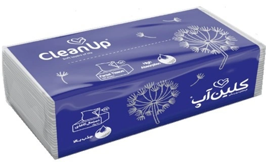 دستمال اقتصادی قاصدک کلین آپ 100 برگ
