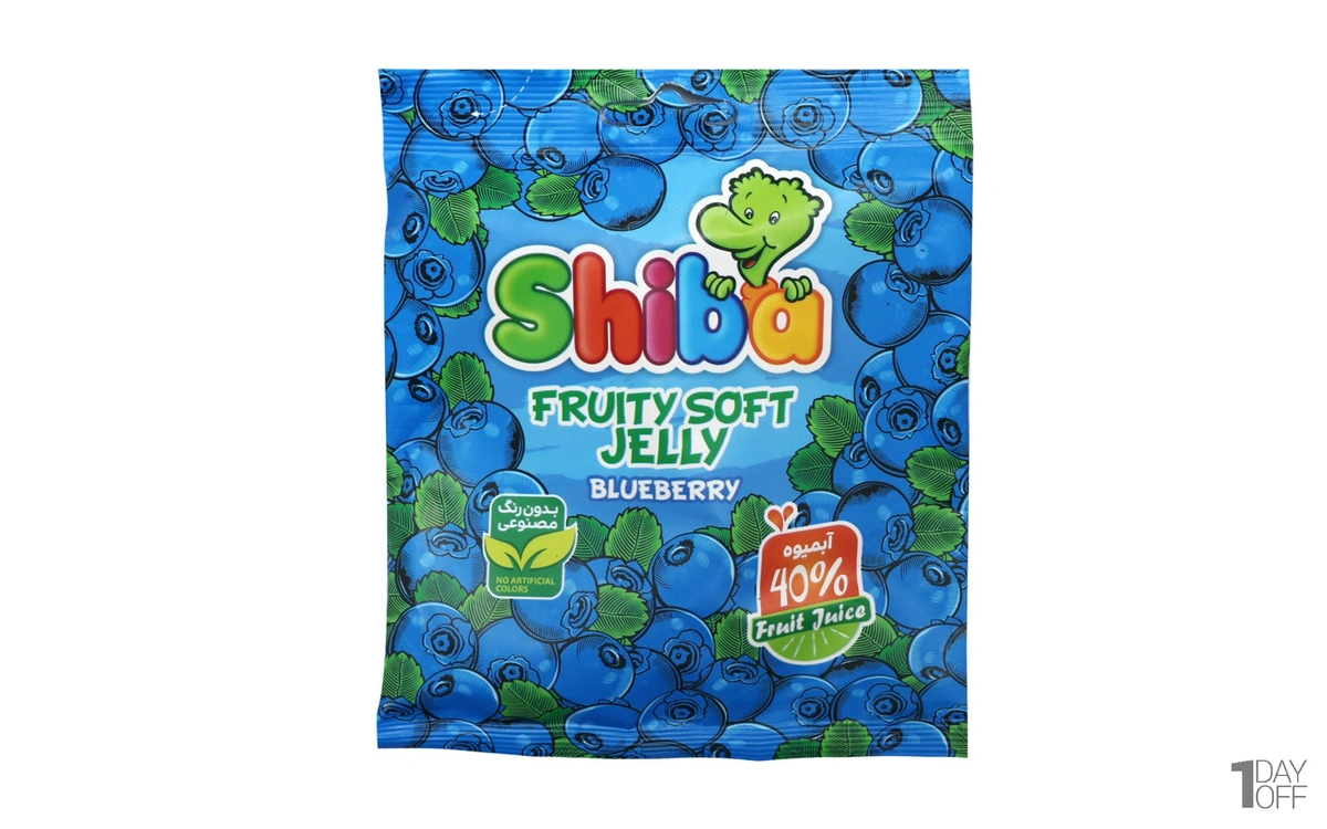 پاستیل با طعم بلوبری شیبابا