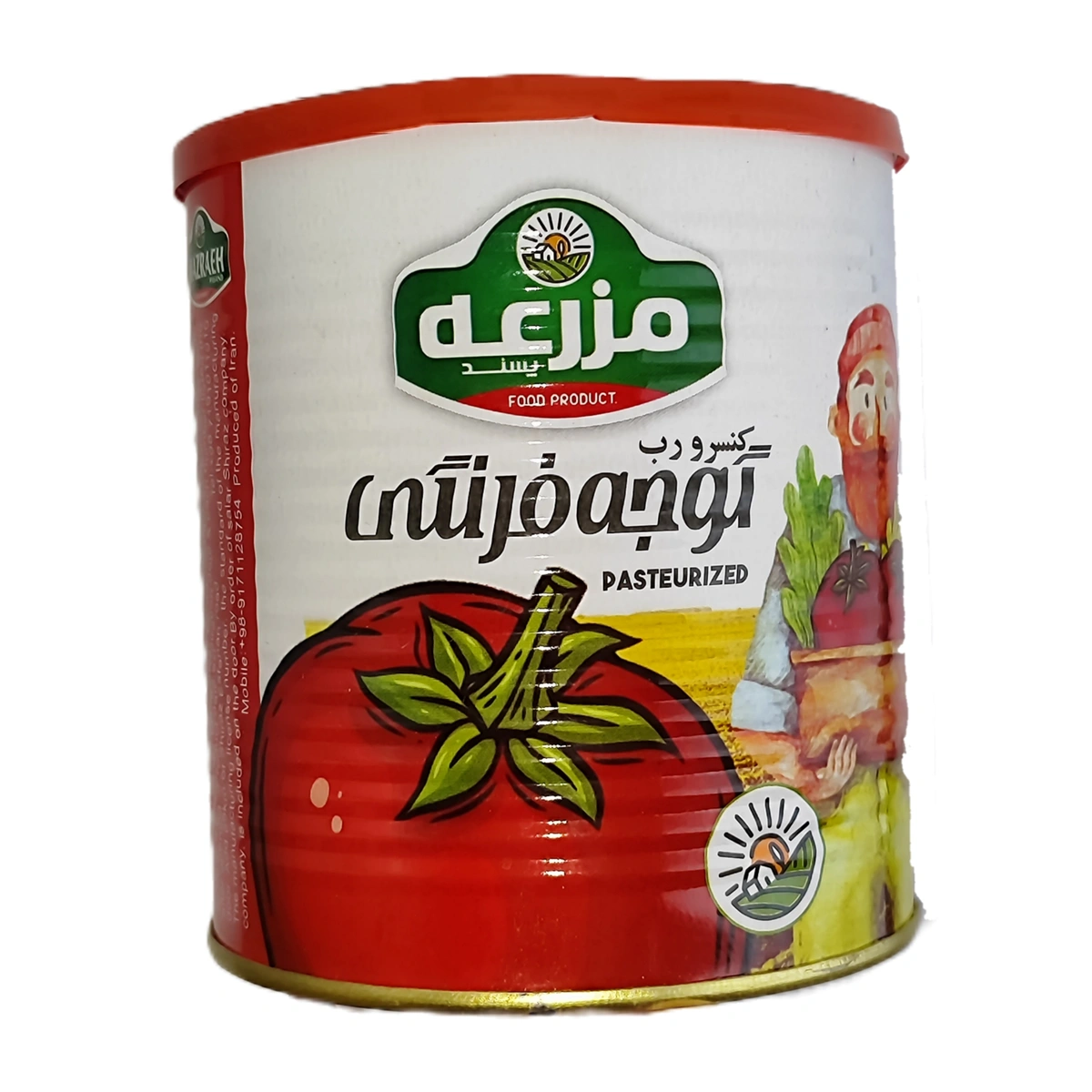 کنسرو رب گوجه 800گرم مزرعه