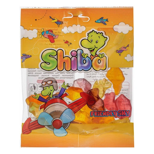 پاستیل 65گرم هواپیما شیبا