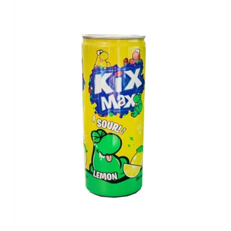 نوشابه گازدار قوطی باطعم لیمو کیکس مکس