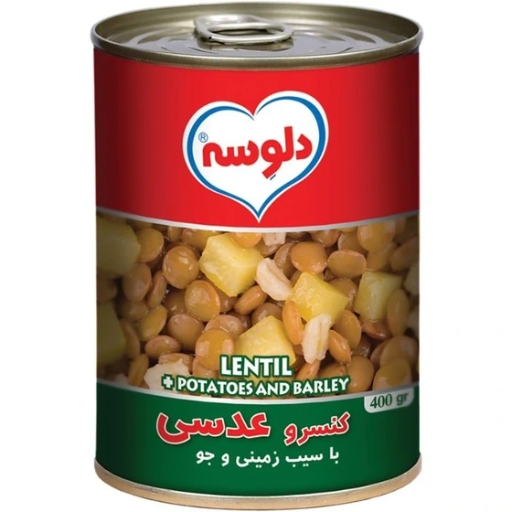 کنسرو عدسی 380گرم دلوسه