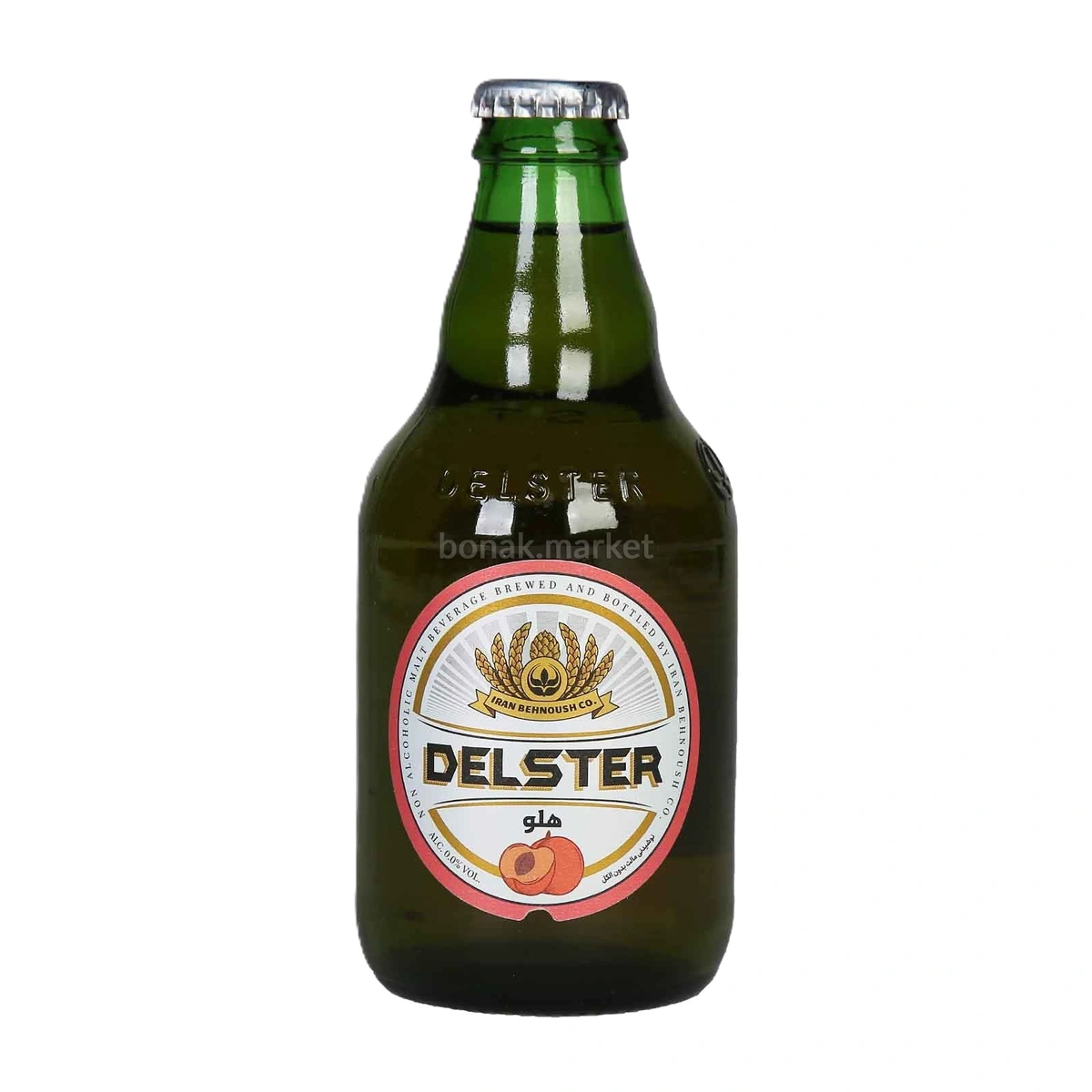 دلستر هلو 320میل شیشه ای بهنوش