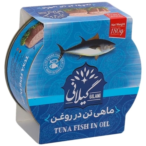 کنسرو ماهی تون 180گ گیلانی