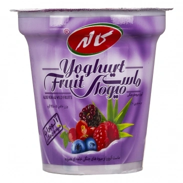 ماست میوه ای125گ میوه های جنگلی کاله