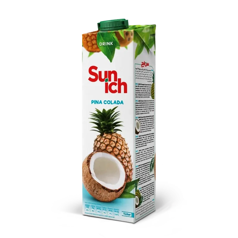 نوشیدنی بدون گاز آب آناناس و نارگیل 1 لیتری سن ایچ