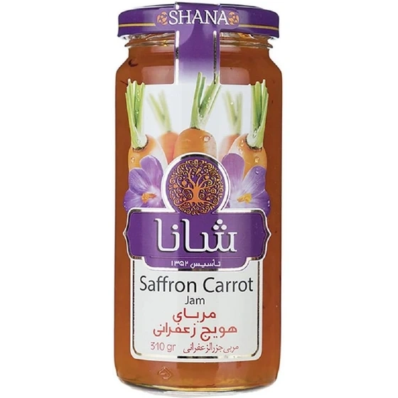 مربای هویج زعفرانی 310گ شانا