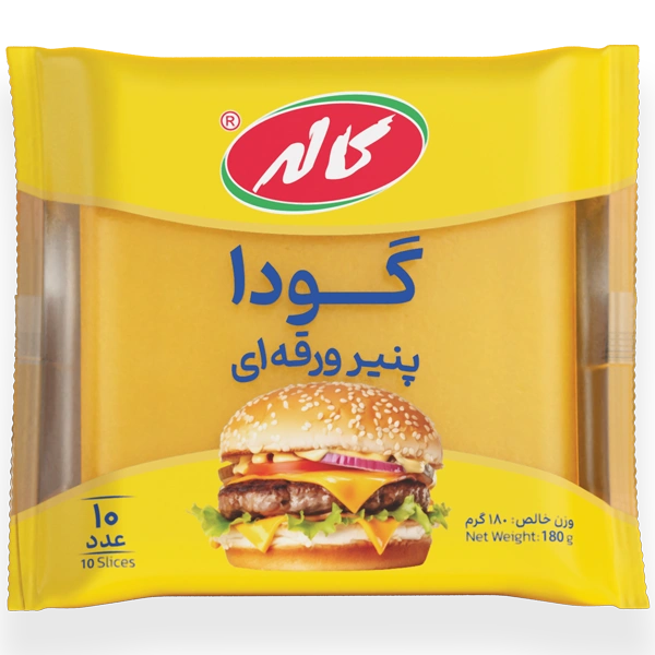 پنیر ورقه ایی چدار 180گ کاله