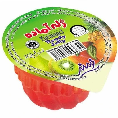 ژله آماده تک رنگ رز فرمند