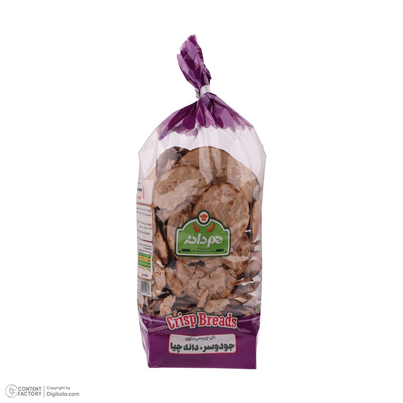 نان چیپسی جودوسر و دانه چیا 230گرم هم دانه