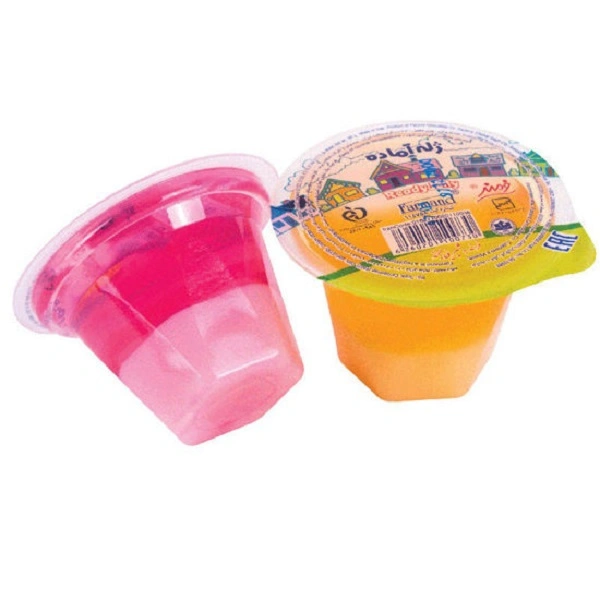 ژله آماده2 رنگ لیوانی فرمند