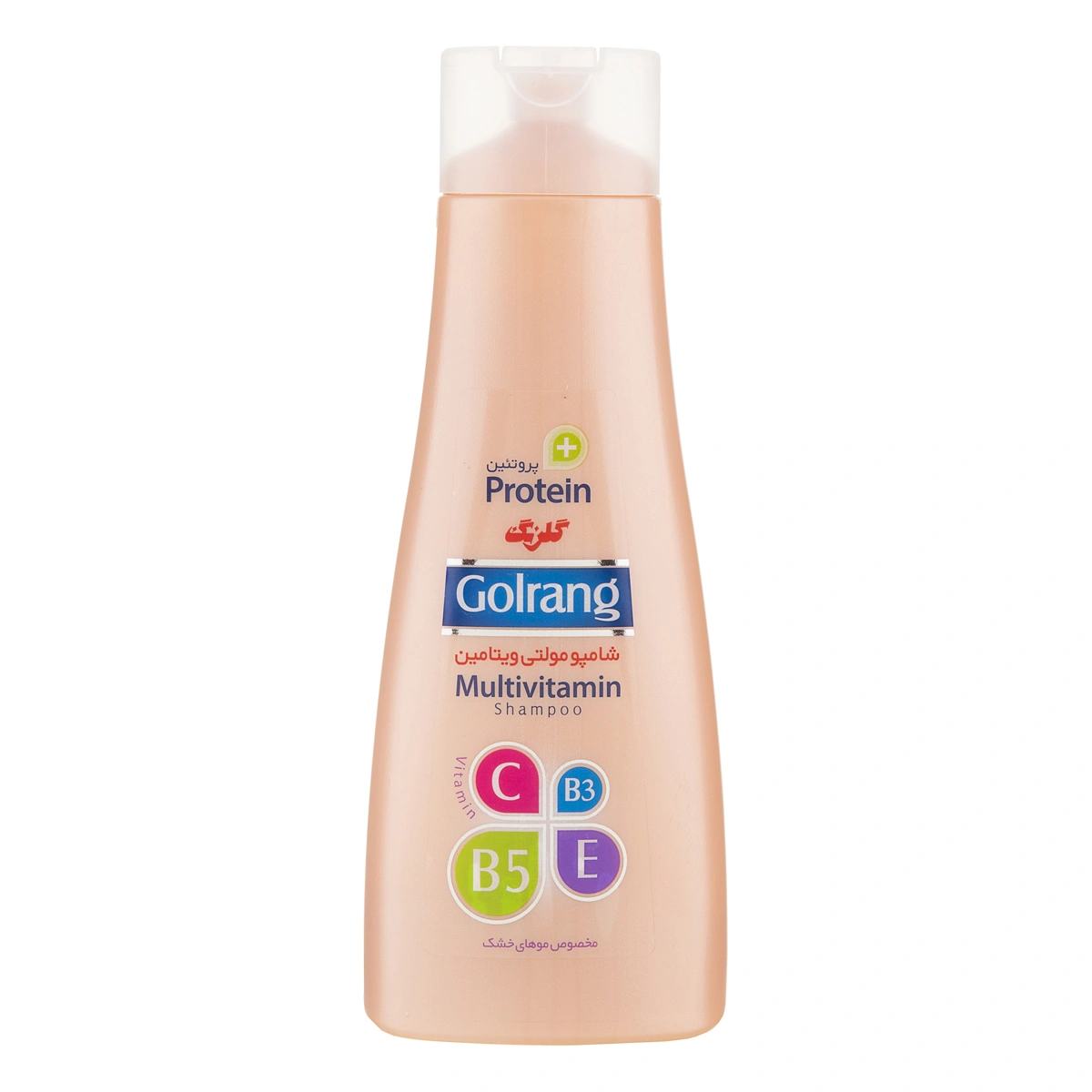 شامپو مولتی ویتامین وپروتئین موی خشک 400گرم گلرنگ