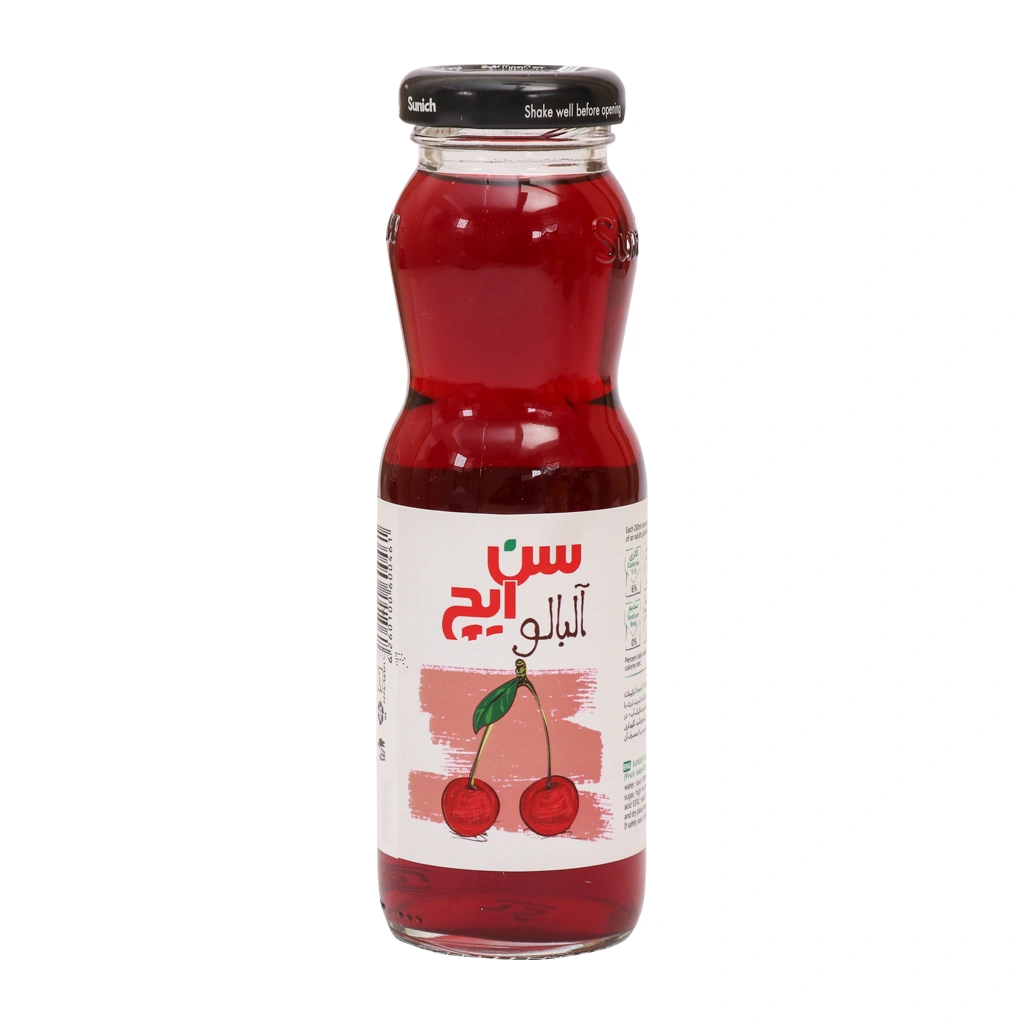 نکتار آلبالو سن ایچ 200 سی سی شیشه ای