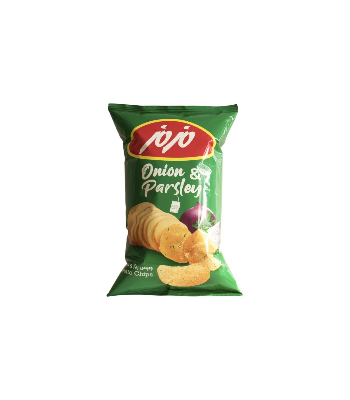 چیپس پیاز جعفری متوسط 60گرم مزمز