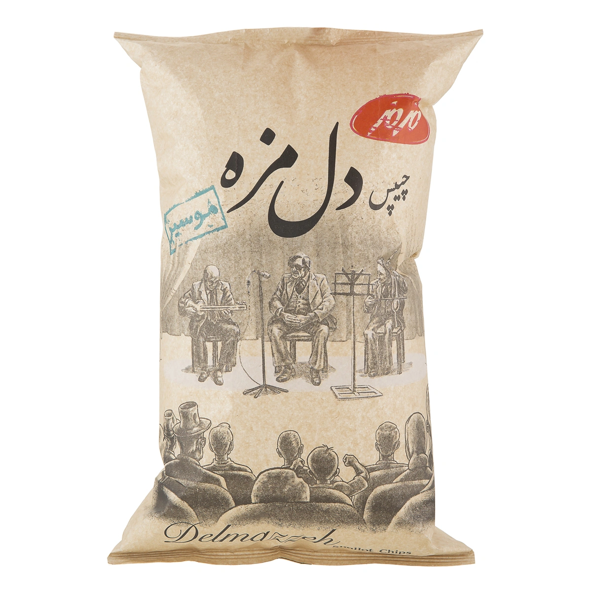 چیپس سنتی دل مزه موسیر 180گ مزمز