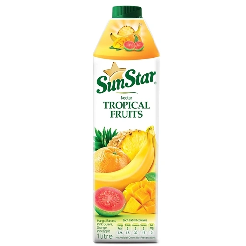 نوشیدنی مخلوط میوه های استوایی 1لیتری سان استار