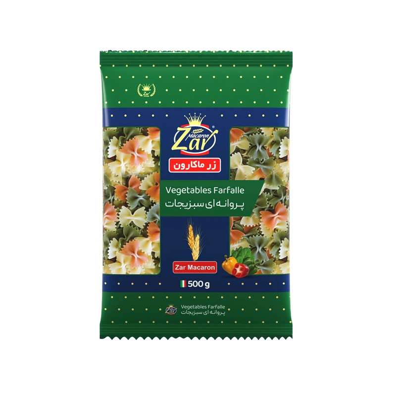 ماکارونی آشیانه مخلوط سبزیجات500گ
