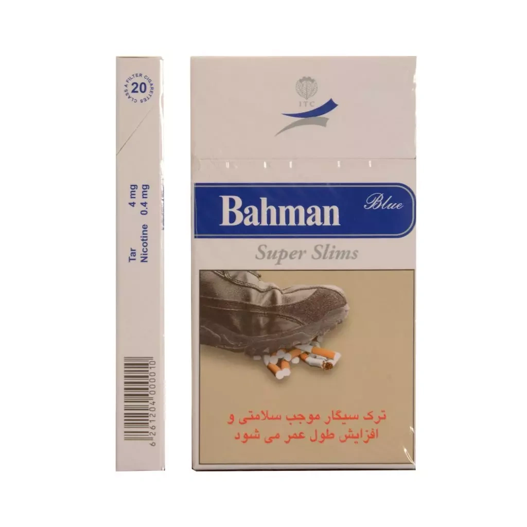 سیگار بهمن بلند سوپر اسلیم آبی